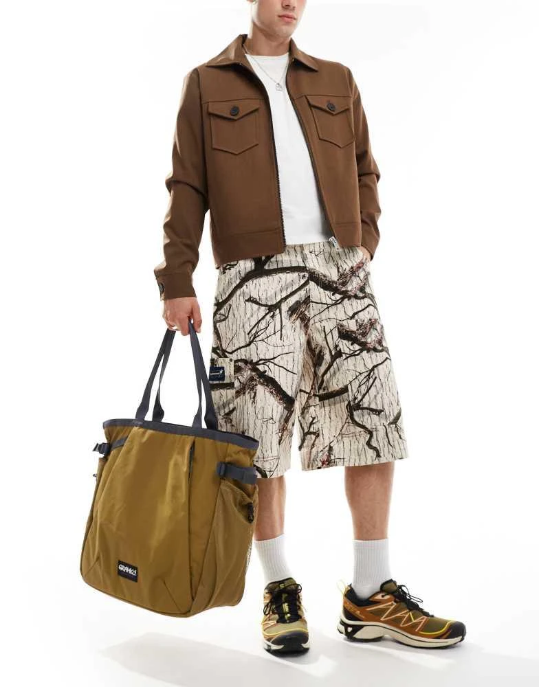 Gramicci Gramicci cordura tote bag in tan 2