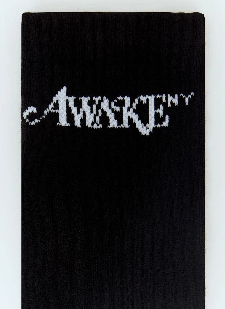 Awake NY Logo Jacquard Socks 3