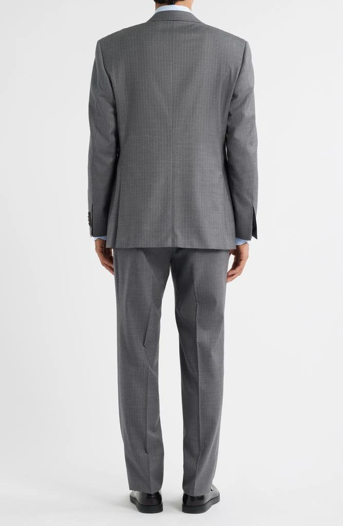 Canali Sienna Regular Fit Grey Pinstripe Wool Suit 2
