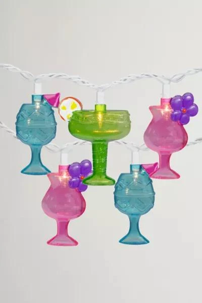 Urban Outfitters Cocktail Glasses 7ft String Lights 1