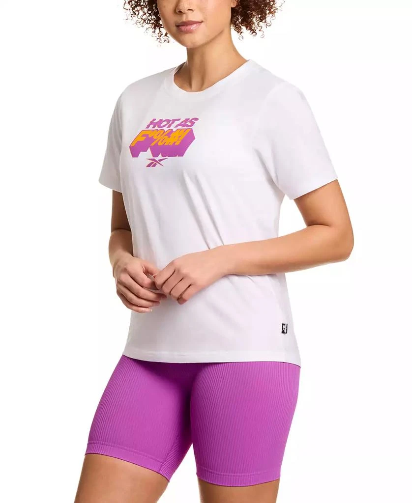 Reebok Women
s Cotton Hot Logo Graphic Crewneck T-Shirt 3