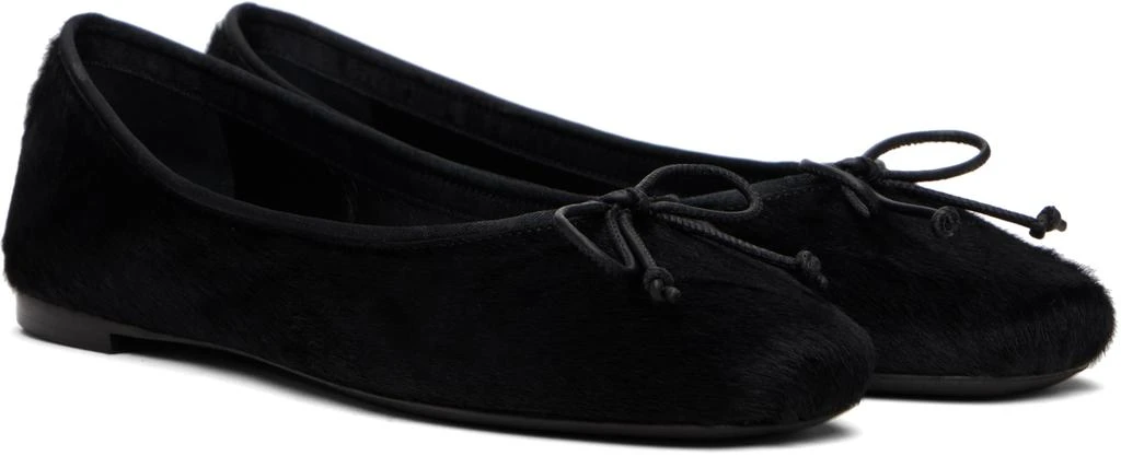 Khaite Black Charlotte Ballerina Flats 4