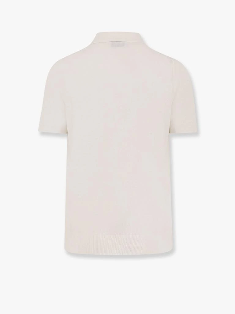 ALPHA STUDIO Cotton crepe polo shirt 2