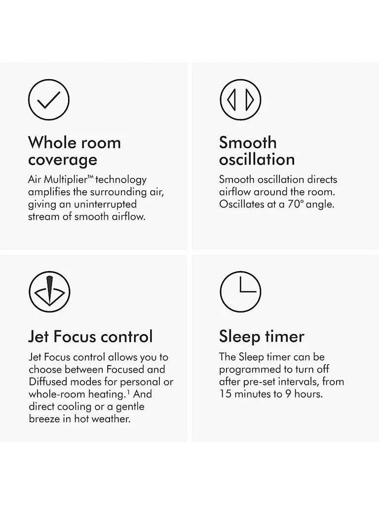 Dyson Hot + Cool™ Jet Focus fan heater AM09 5