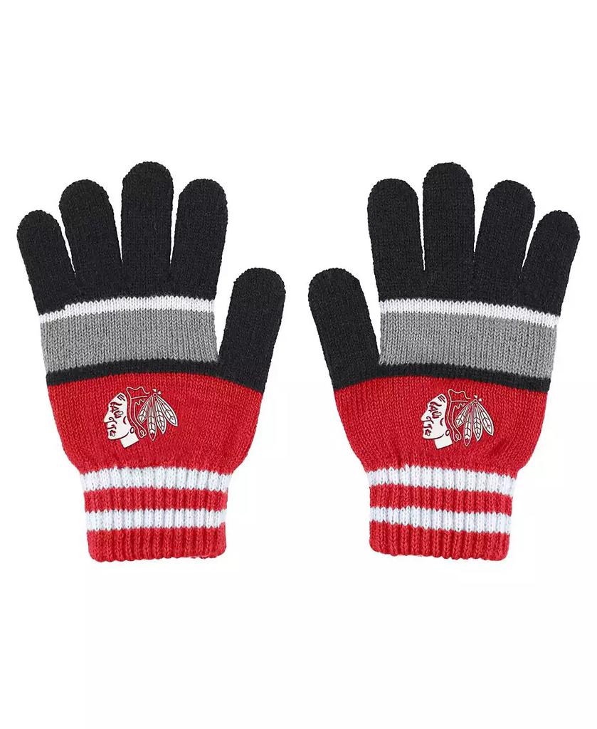 WEAR by Erin Andrews Women's Chicago Blackhawks Stripe Glove and Scarf Set
