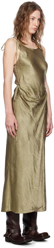 Acne Studios Khaki Wrap Maxi Dress 2