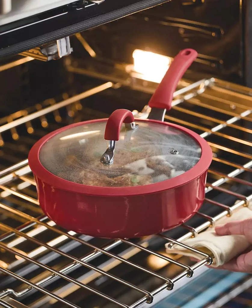 Rachael Ray Cook + Create Aluminum Nonstick Saute Pan with Lid 2