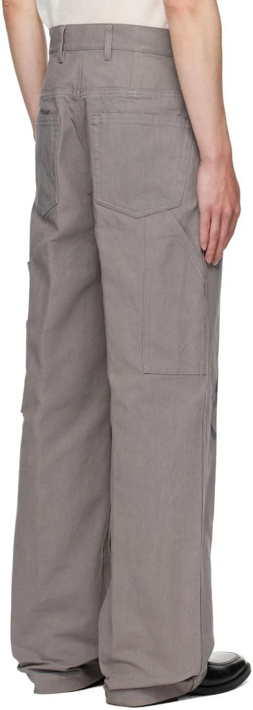 Dries Van Noten Gray Graphic Trousers 3