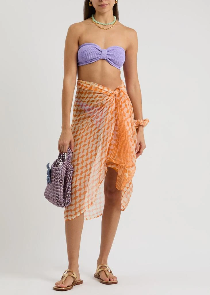 Cloe Cassandro Printed silk-georgette sarong  4