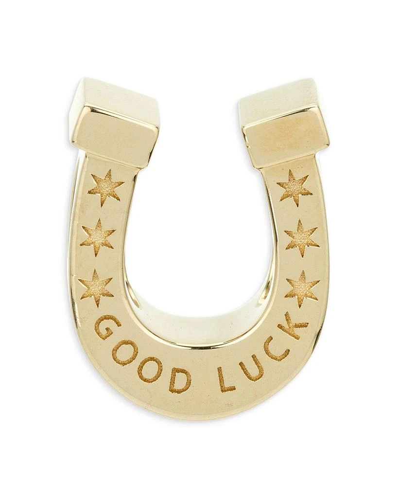 Adina Reyter 9K Yellow Gold Good Luck Horseshoe Bead  Pendant 1