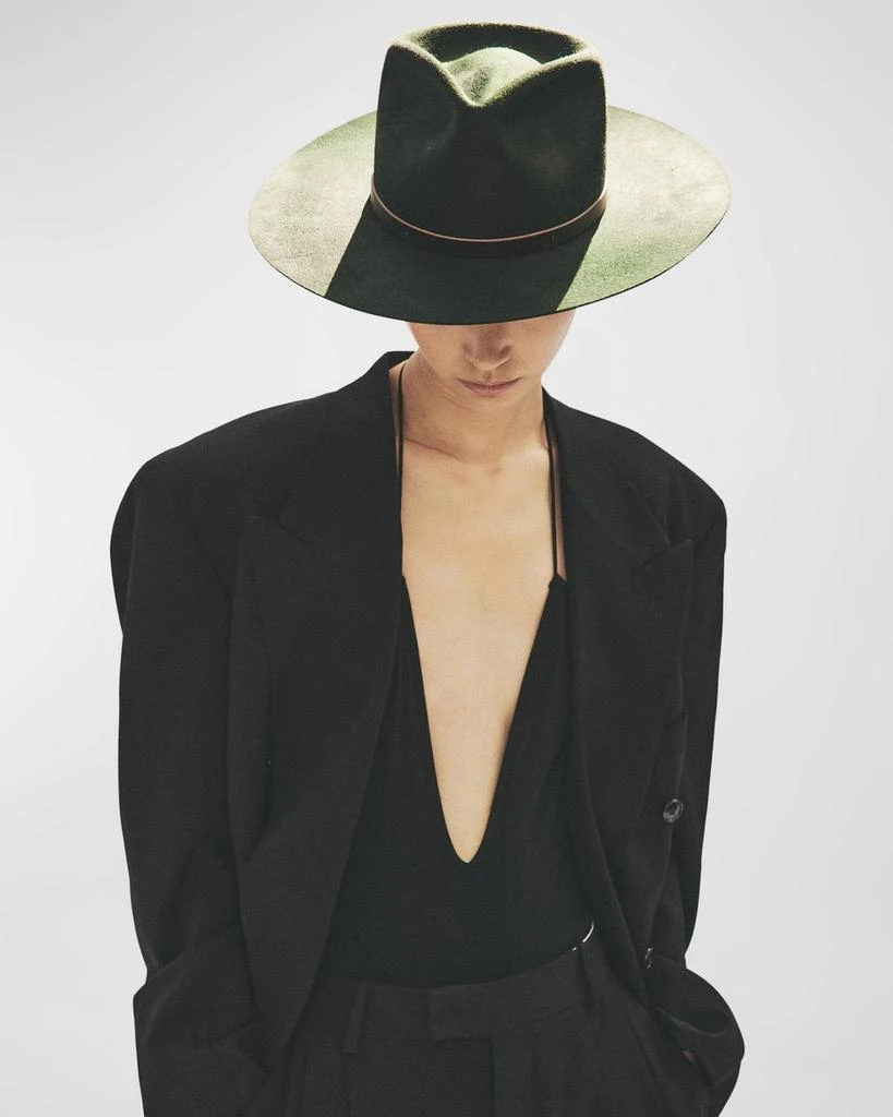 Janessa Leone Wynn Wool Fedora - Hats - Free Shipping  display picture 1