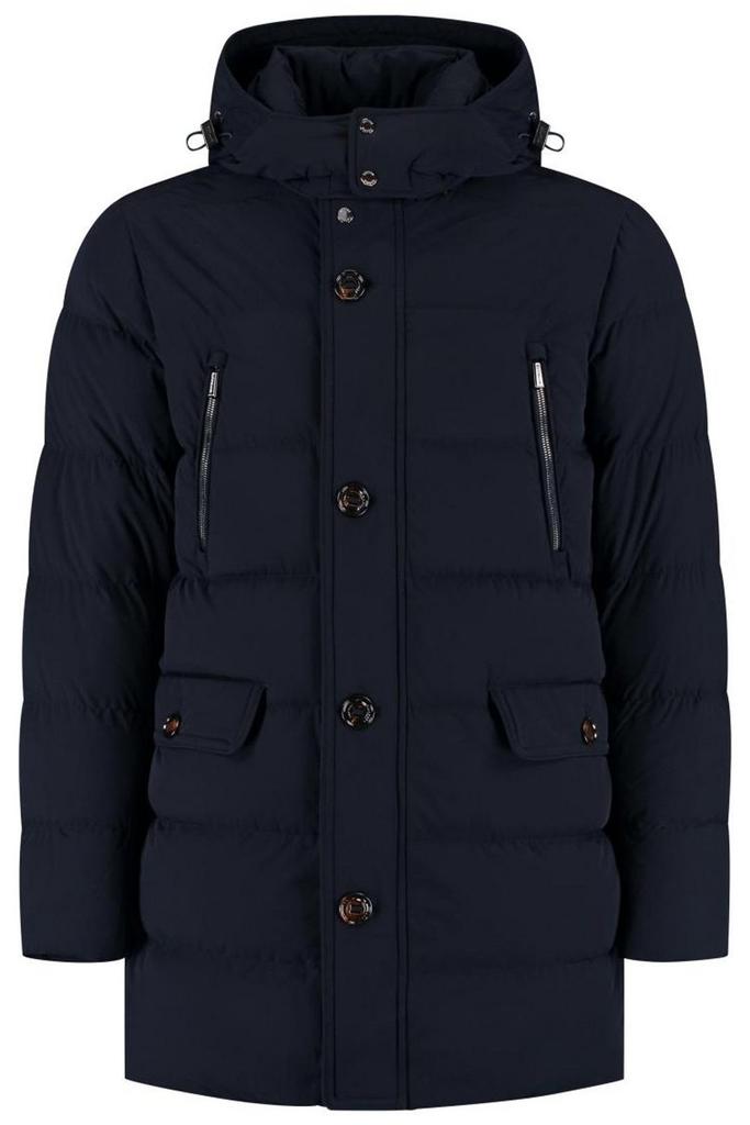 MOORER Moorer Button-Down Hooded Down Coat