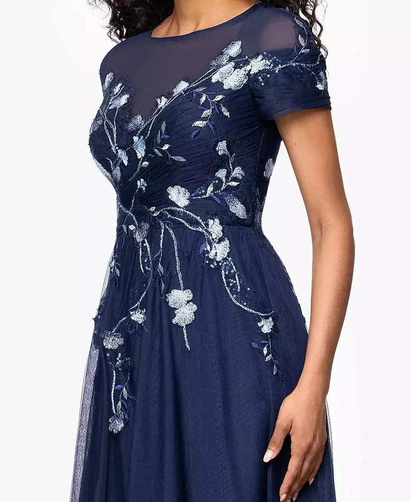 Shop Women's Long Mesh Sequin Embroidered Cap Sleeve Dress on Sale at  BeyondStyle  Get 51% Off Women's Long Mesh Sequin Embroidered Cap Sleeve  Dress with Limited-Time Flash Deals, Exclusive Discounts, and