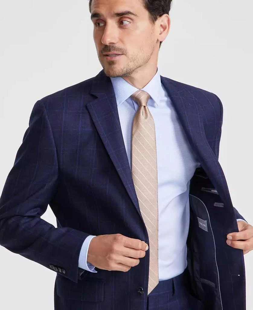 Michael Kors Men's Classic-Fit Wool-Blend Stretch Plaid Suit Separate Jacket 2