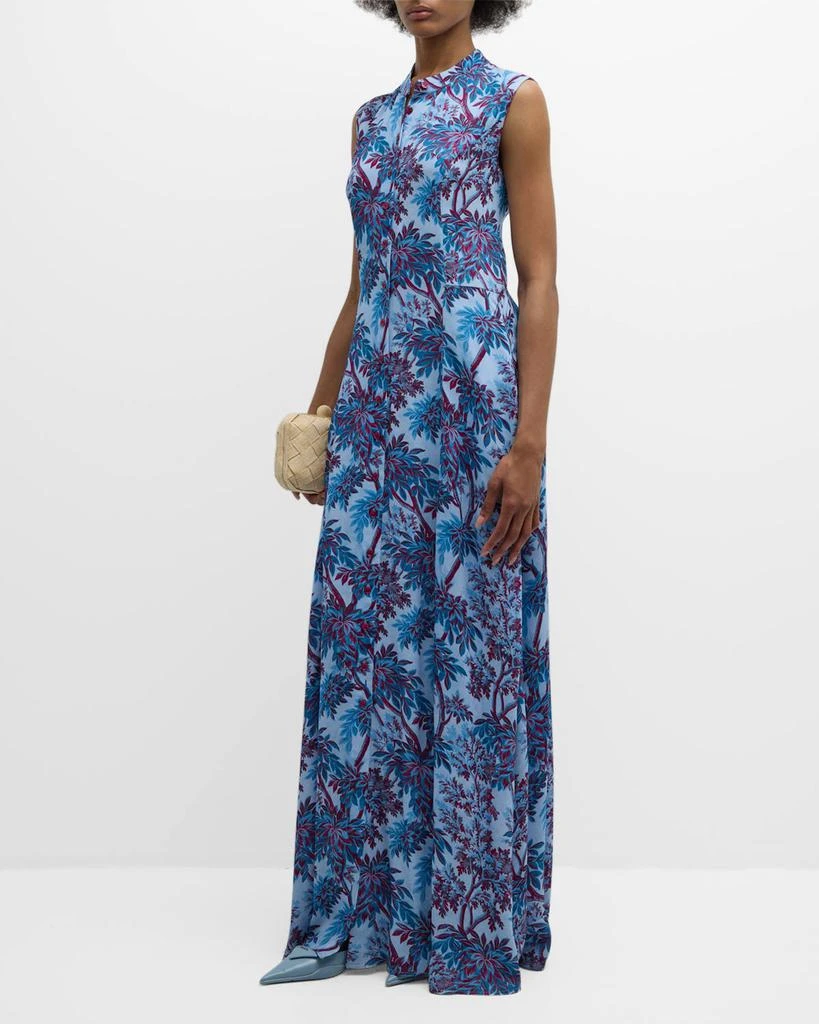 Evi Grintela Carine Sleeveless Botanical-Print Maxi Dress 3