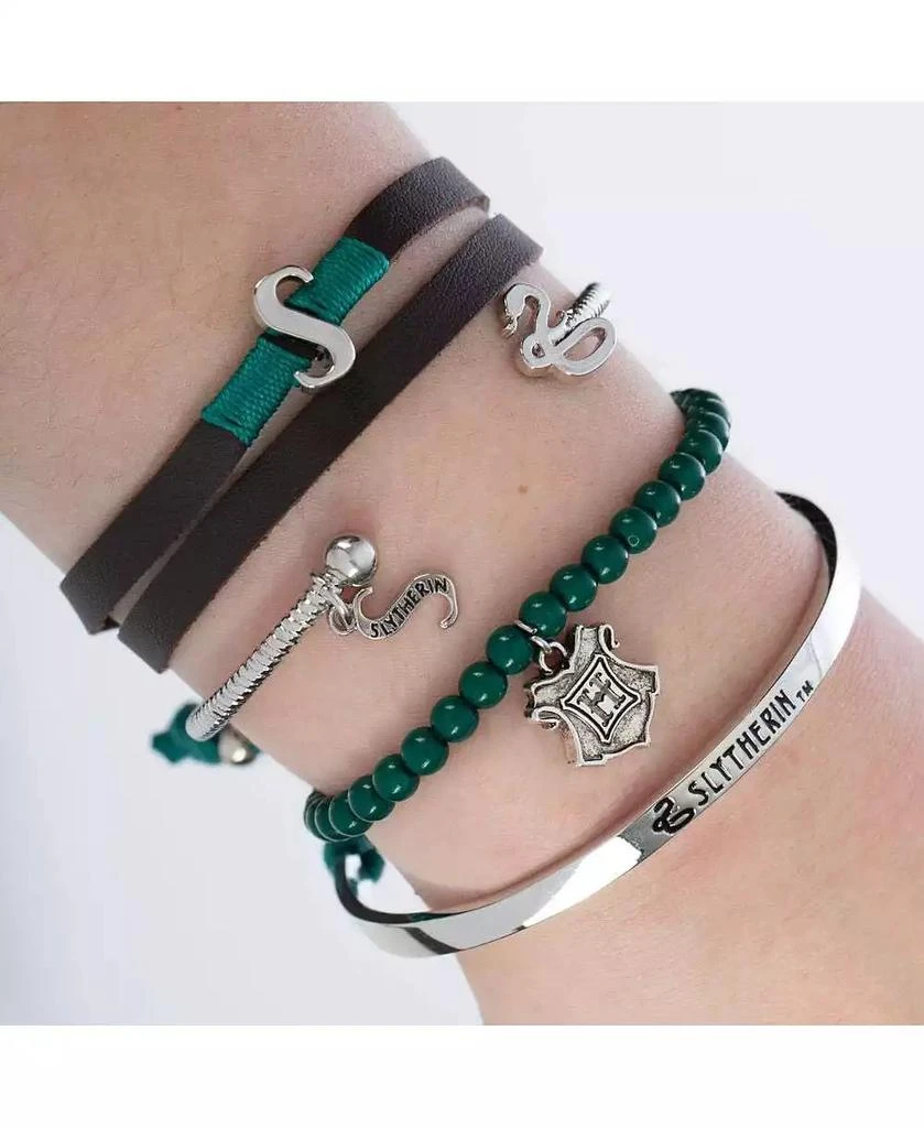 Harry Potter Slytherin Charm Friendship Bracelet Gift Set - 4 Pack 2