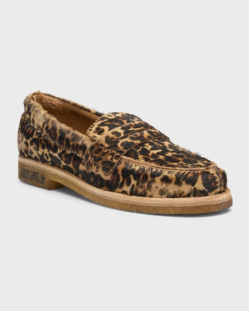 Golden Goose Jerry Leopard Penny Loafers 3