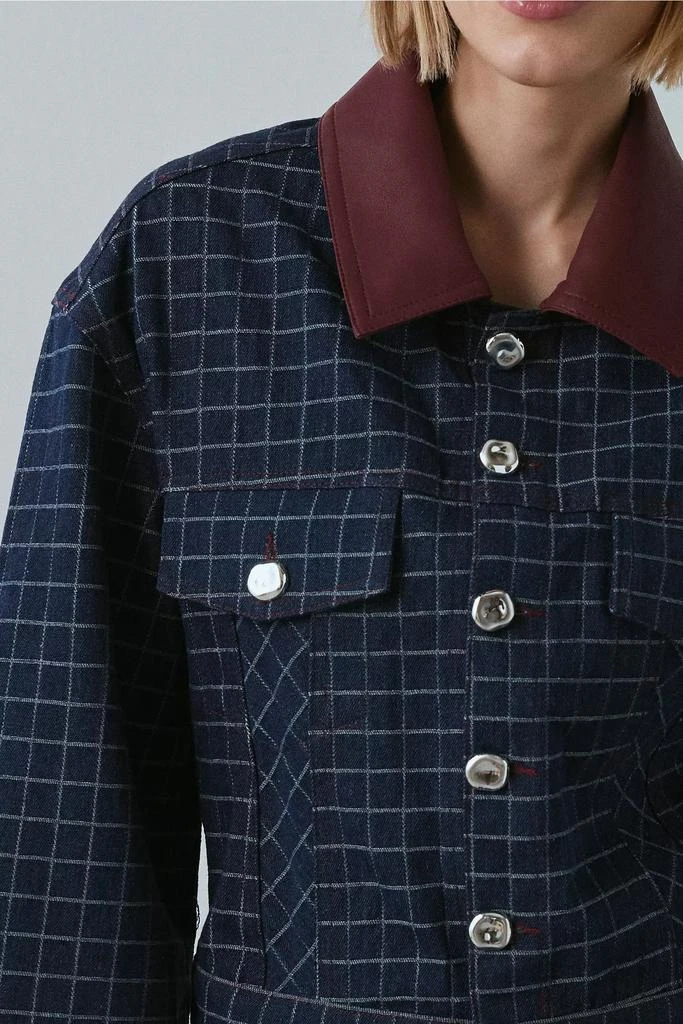 Ghospell Ghospell Campbell Check Denim Jacket 4