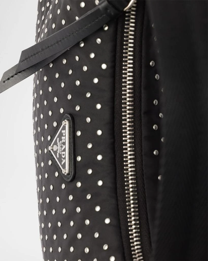 Prada Re-Edition Re-Nylon Studded Mini Hobo Bag 6