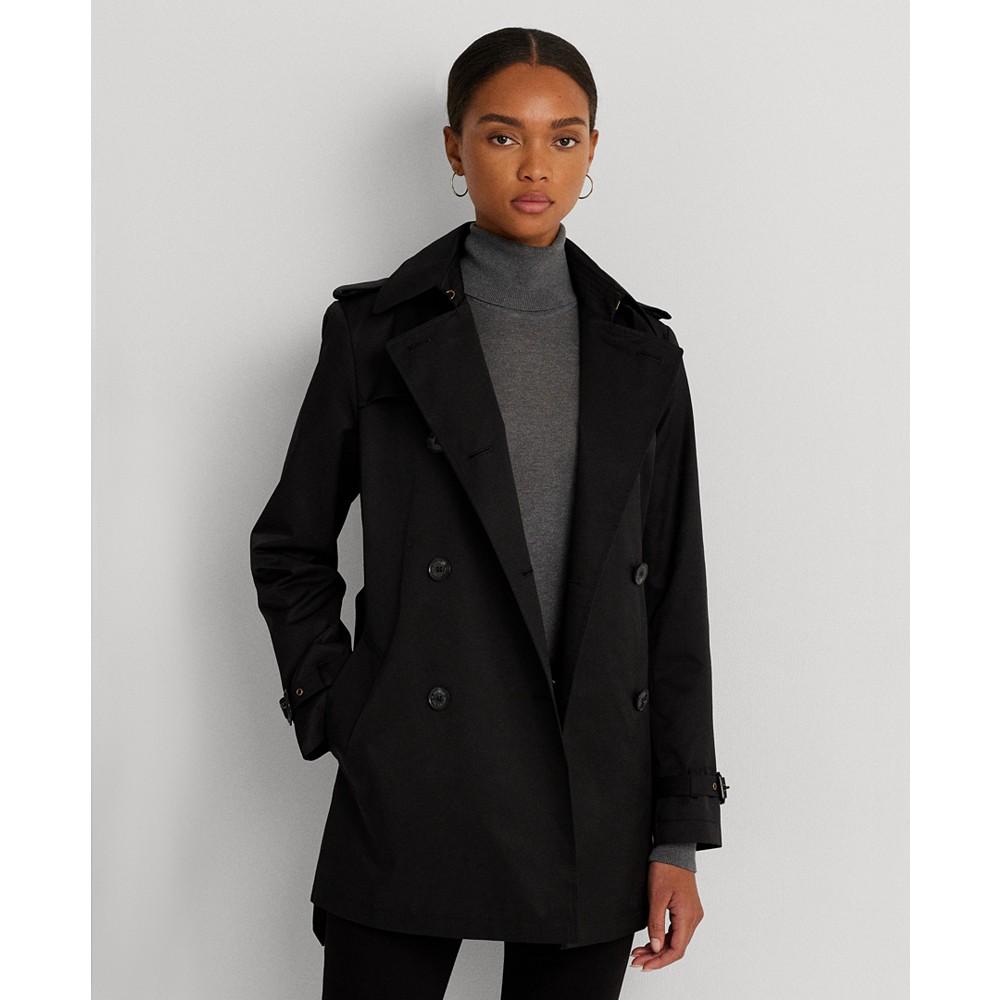 Lauren Ralph Lauren Women's Double-Breasted Short Trench Coat