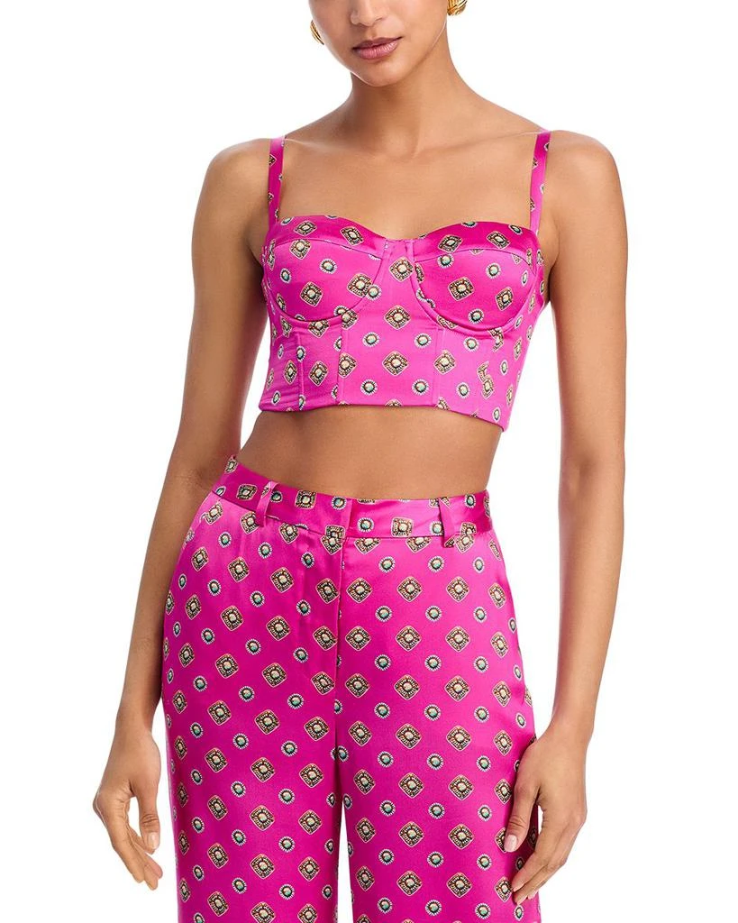 L
Agence Sonya Silk Bralette Top 1