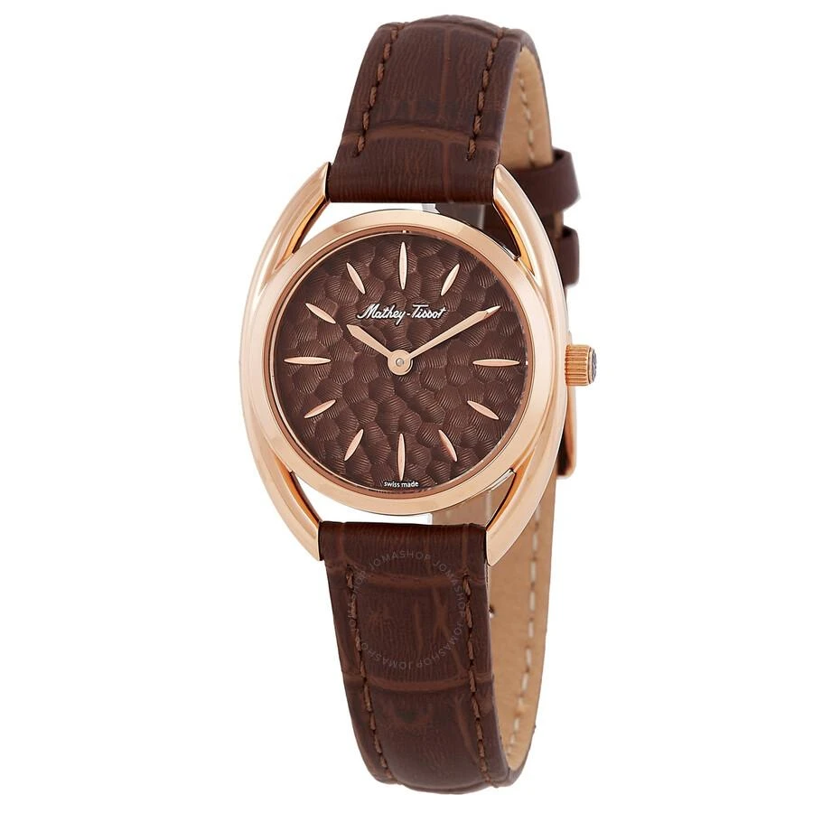 Mathey-Tissot Saphira Quartz Brown Dial Ladies Watch D933PLM 1