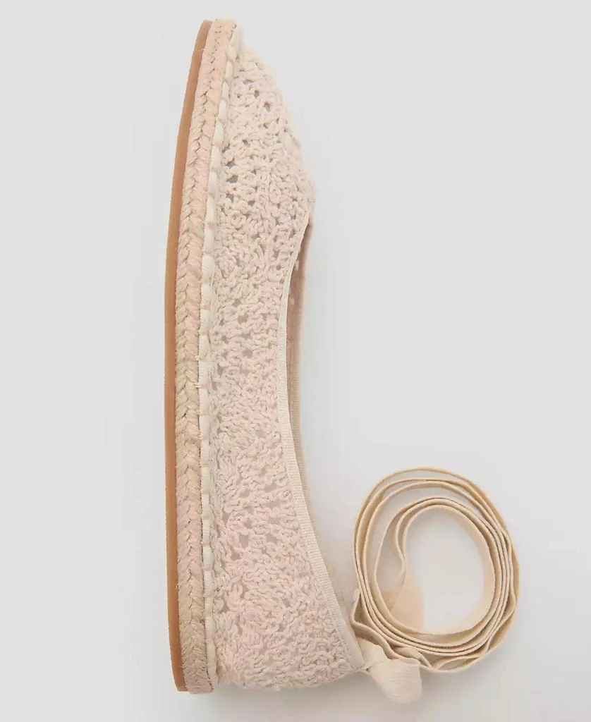 Mango Women's Crochet Ballet Flats 5