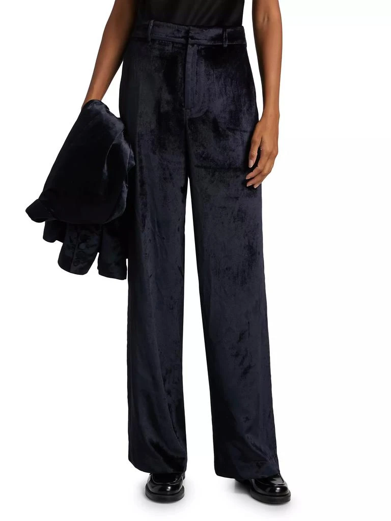 Paige Chateau Wide-Leg Velvet Pants 3
