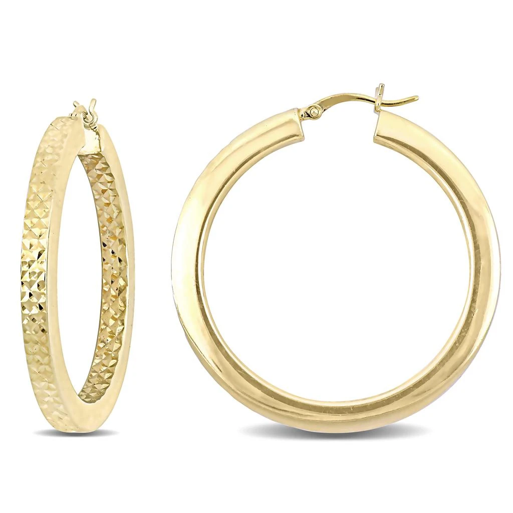 Mimi
Max 40mm Hoop Earrrings in Yellow Plated Sterling Silver