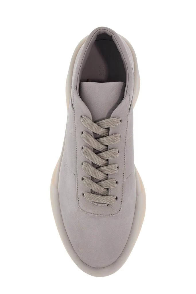 FEAR OF GOD low top sneakers aerobic light gray leather with velcro closure 2