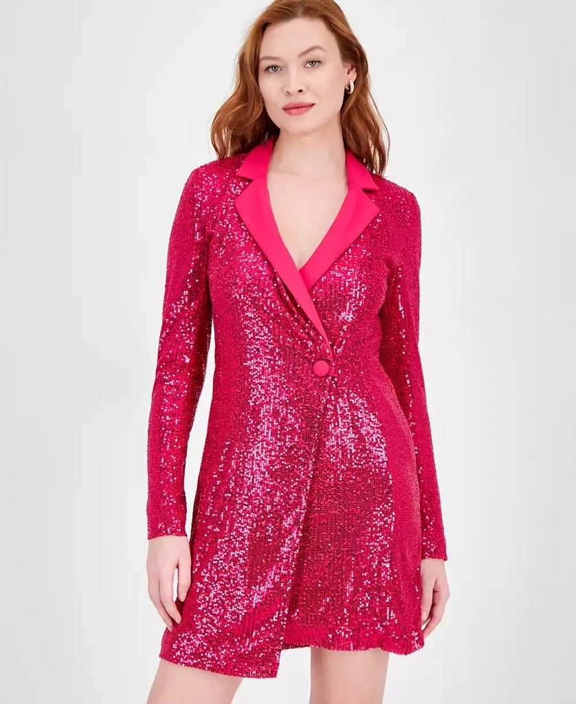 RACHEL Rachel Roy Women's Griffith Sequin Tuxedo Mini Dress 3