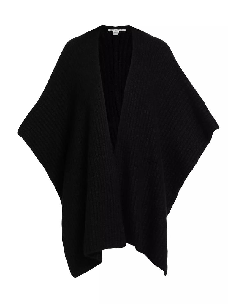 Sofia Cashmere Cashmere-Silk Chunky Knit Cape