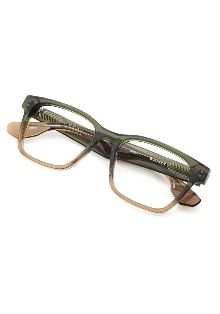 Krewe Unisex Booker Square Eyeglasses In Verde 3