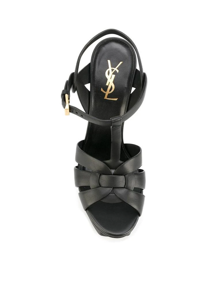 Yves Saint Laurent TRIBUTE PLATFORM SANDALS IN SOFT LEATHER 5