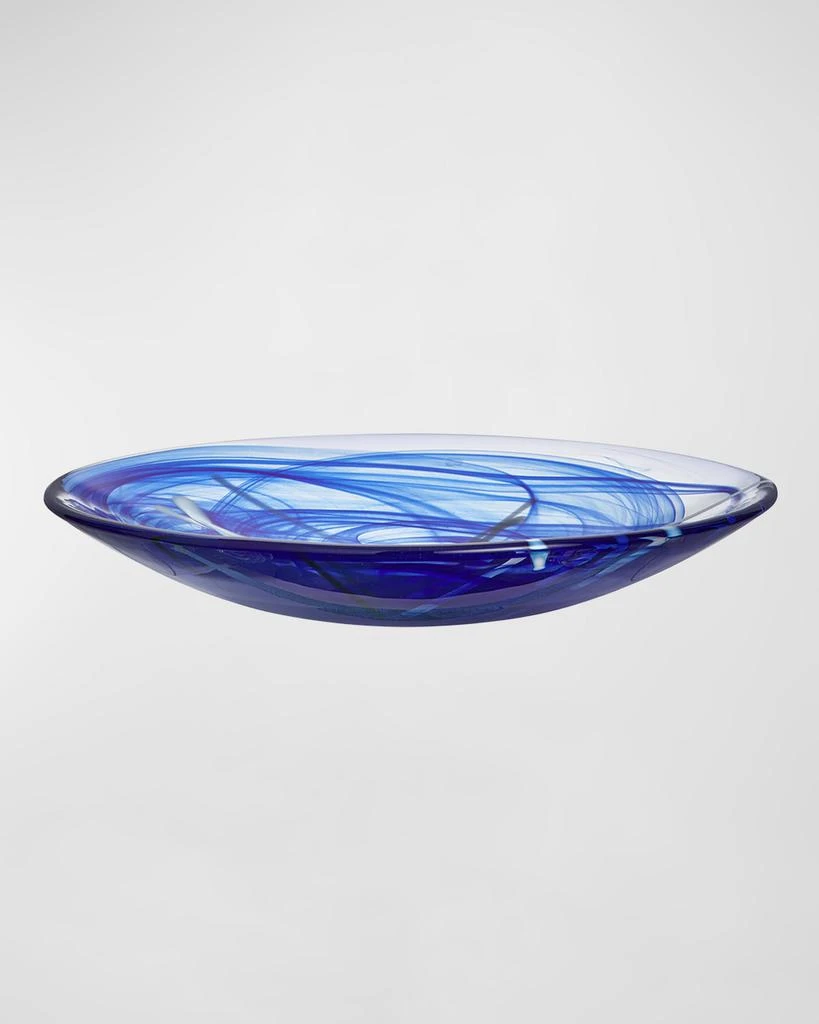 Kosta Boda Contrast Blue Platter 1