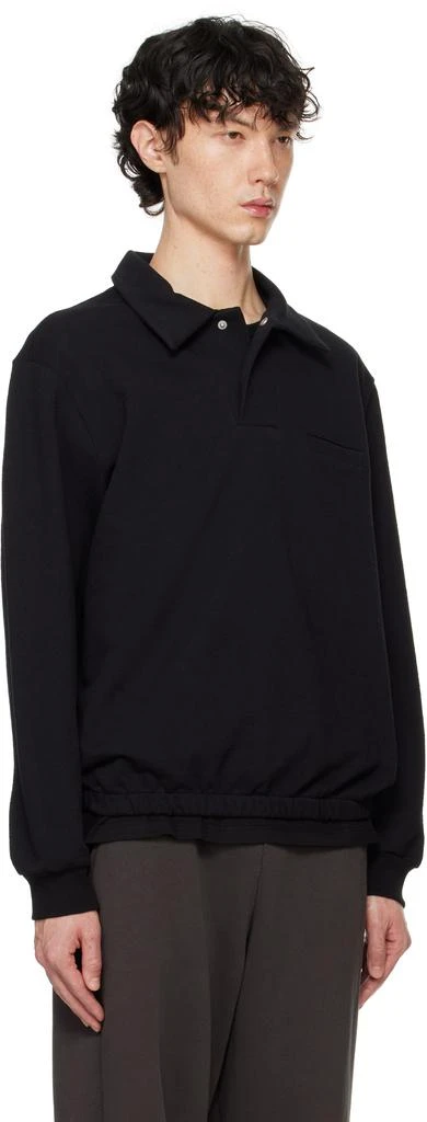 Lady White Co. Black Textured Richmond Polo 2