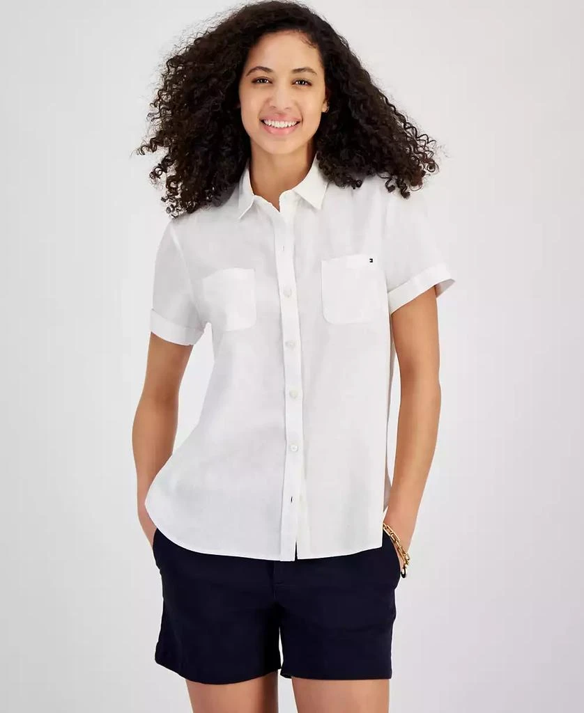 Tommy Hilfiger Women's Camp Short-Sleeve Shirt 1