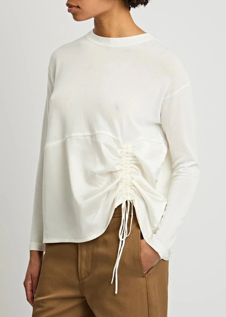 HIGH Jargon panelled fine-knit top 2