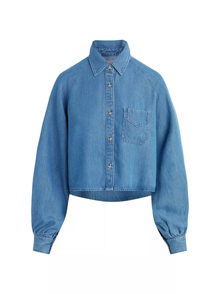 Hudson Chambray Cropped Shirt 1