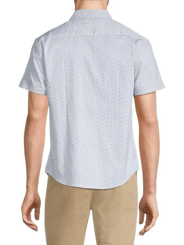 DUCHAMP LONDON Foulard Stretch-Twill Button-Down Shirt 2