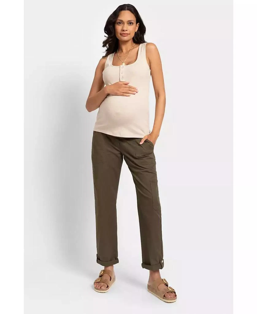 Seraphine Women's Under-Belly Cargo Maternity Pants 6