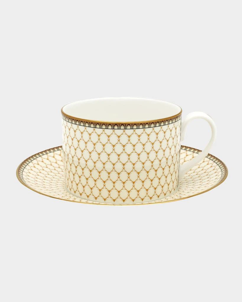 Halcyon Days Antler Trellis Teacup & Saucer 1
