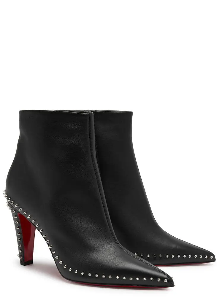 Christian Louboutin Vidura 85 embellished leather ankle boots 3