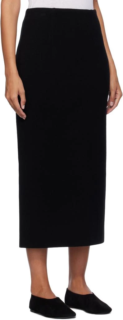 AURALEE Black Heavy Milano Rib Knit Midi Skirt 2