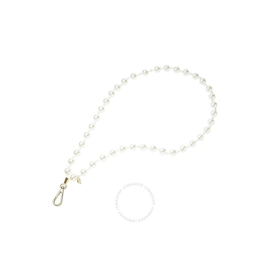 MAISON MICHEL Maison Michel Martine White Pearls Shoulder Strap 1