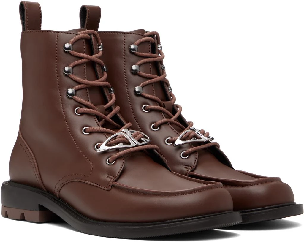 BOTH Brown Dressy Laced Boots 4