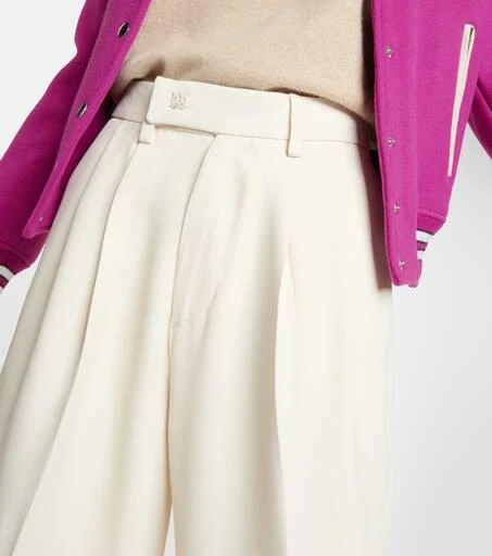 AMIRI Pleated high-rise wide-leg pants 4