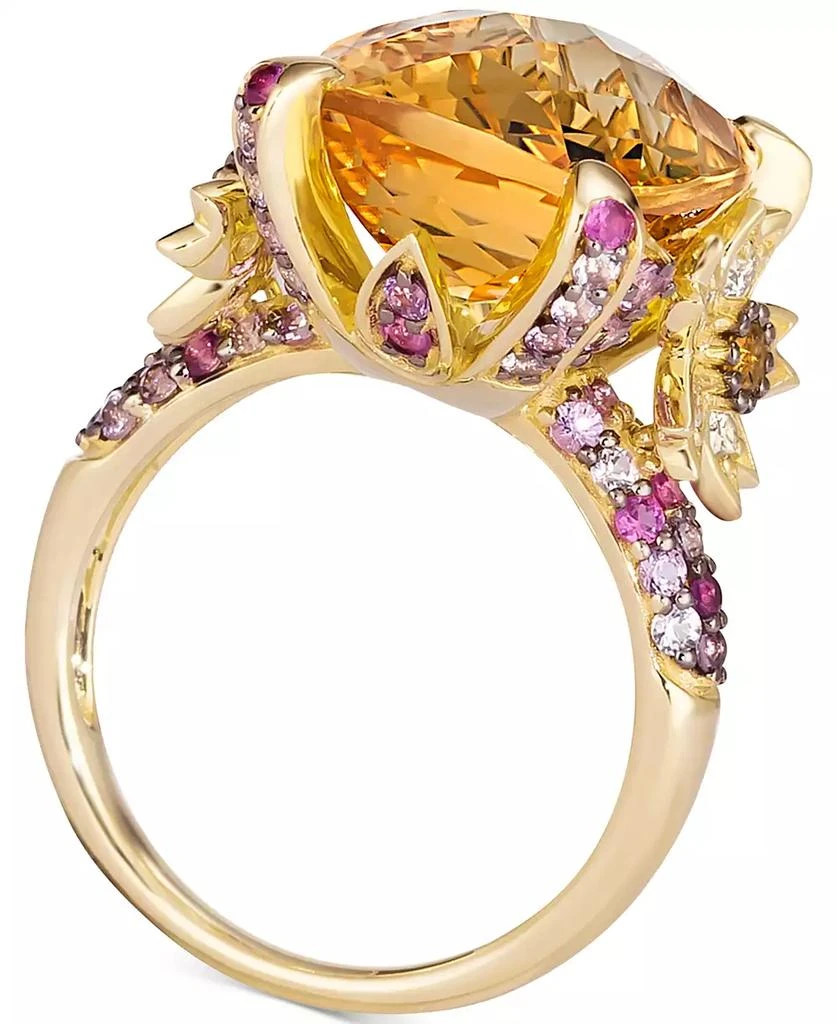 Le Vian Crazy Collection® Multi-Gemstone (11 ct. t.w.) 
Vanilla Diamond (1/4 ct. t.w.) Statement Ring in 14k Gold 4