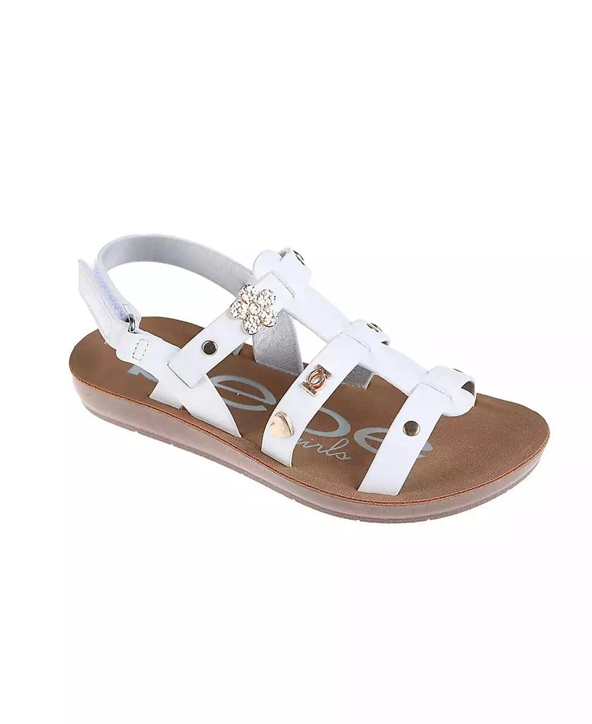 Bebe Little Girls Flat with Charm and Stylish Sandals 1