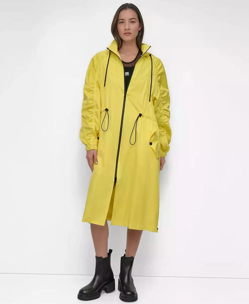 DKNY Women's Coated Satin Anorak Jacket 1